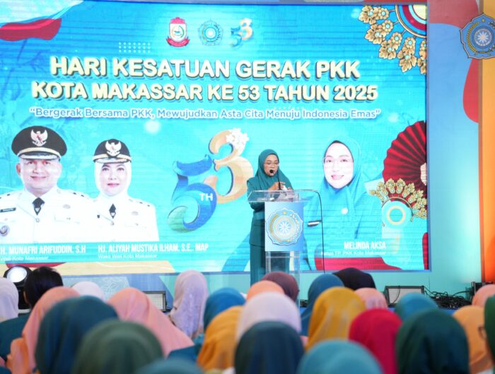 Ketua TP PKK Makassar Ajak Wujudkan Asta Cita Menuju Indonesia Emas 2045 di Puncak Gebyar PKK